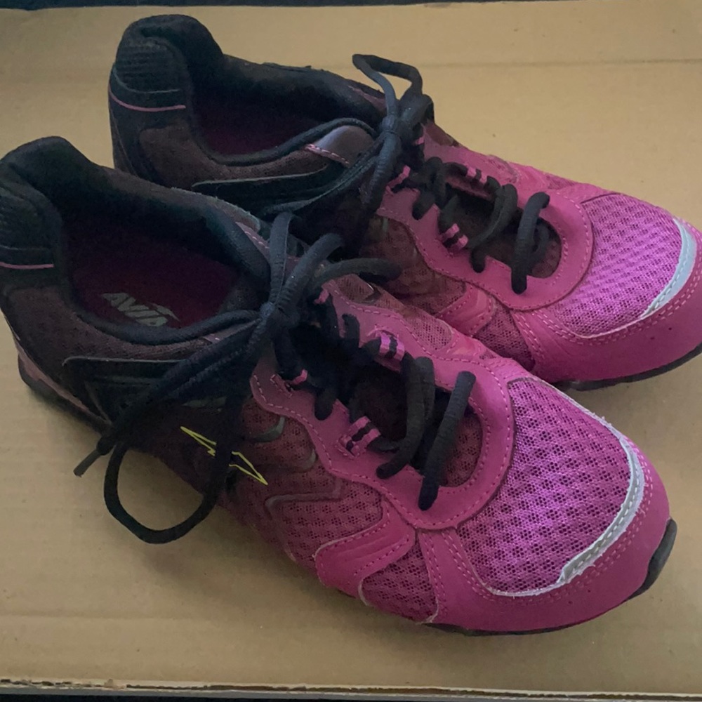 Avia Pink and Black Lace-Up Sneakers (SIT-04)
